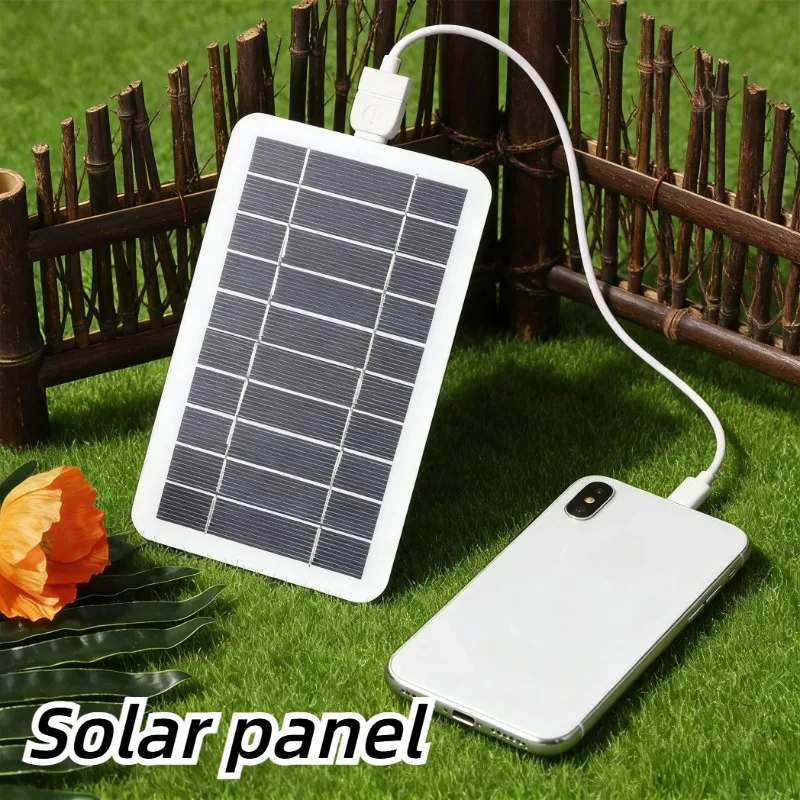 Solar Emergency Charger - แผงชาร์จพลังงานแสงอาทิตย์ 5V 5W พร้อมพอร์ต USB กันน้ำ
