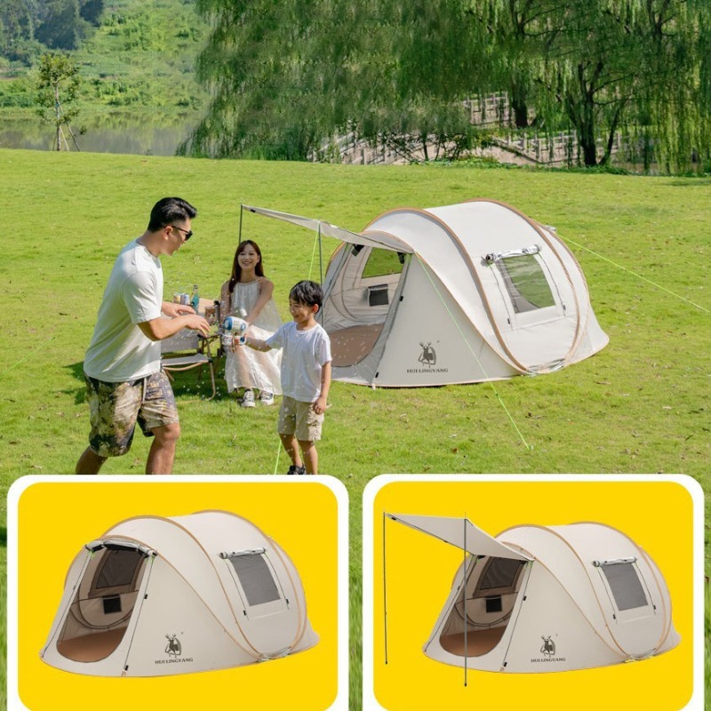 Emergency Mylar Tent - เต็นท์กลางแจ้งกันน้ำสำหรับตั้งแคมป์เต็นท์แบบสัมผัสเดียวพับได้เต็นท์น้ำหนักเบาพกพาได้2คนป้องกันแสงแดดอุปกรณ์เดินป่าธรรมชาติ