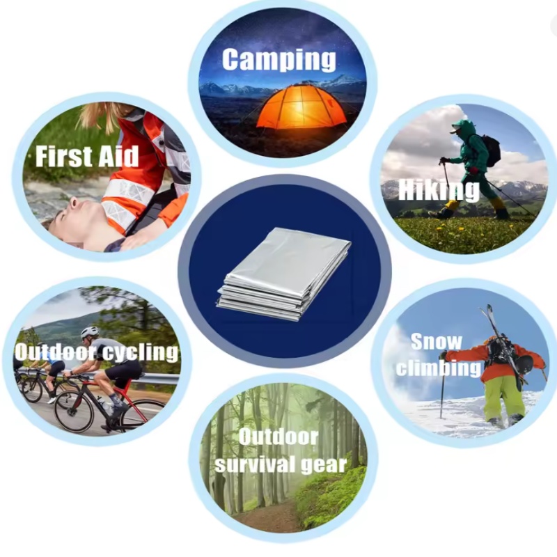 Emergency Mylar Tent - เต็นท์ฉุกเฉินแบบพกพาสำหรับ 2 คน, เต็นท์ฉุกเฉินกันน้ำกันลมพร้อมฉนวนกันความร้อนไมลาร์สำหรับการตั้งแคมป์และเดินป่า