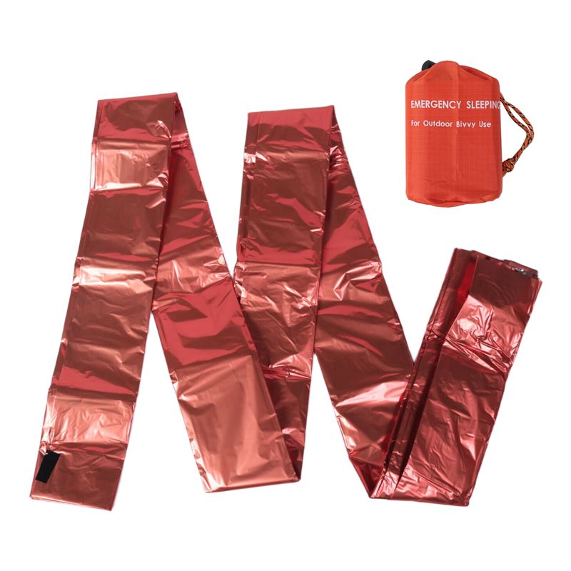 Bivy Bag Emergency - ถุงนอนฉุกเฉิน 2 คน ถุงนอนเอาตัวรอดแบบเก็บความร้อน ผ้าห่มฉุกเฉิน สำหรับตั้งแคมป์และเดินป่า