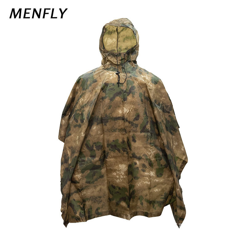 MENFLY ATFG Moss Camouflage ยุ - Emergency Poncho Rain บทวิจารณ์และราคา