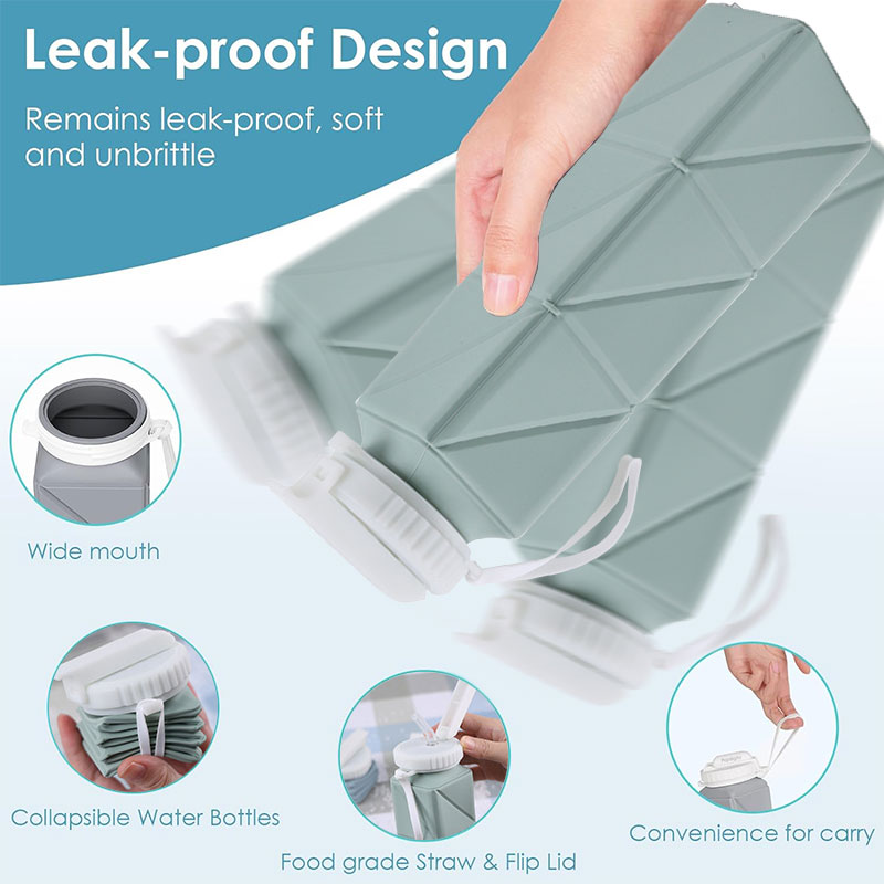 ถ้วยกระบอกน้ำแบบพับได้620มล. พ - Water Bag Collapsible บทวิจารณ์และราคา