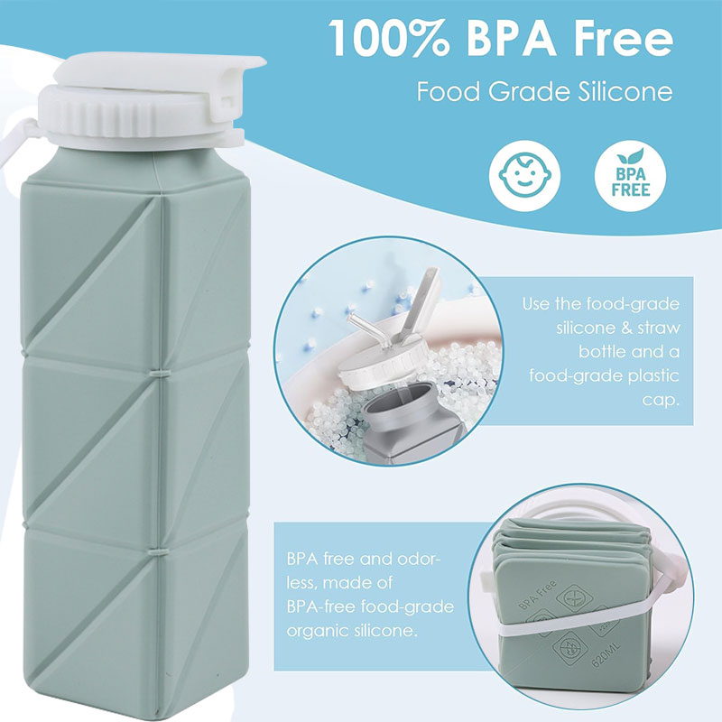 ถ้วยกระบอกน้ำแบบพับได้620มล. พ - Water Bag Collapsible บทวิจารณ์และราคา