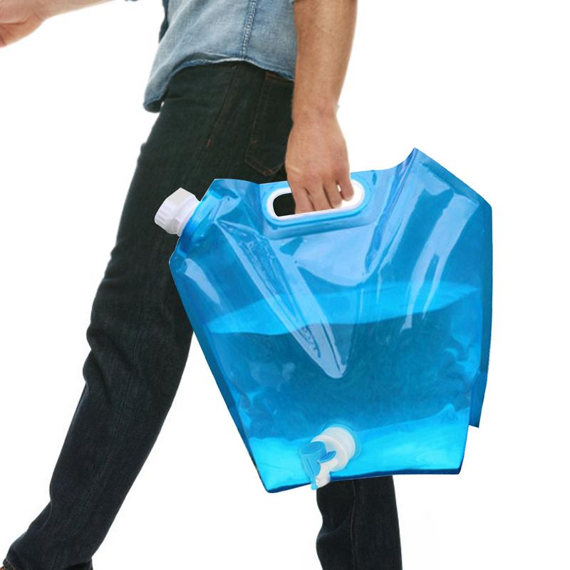 Camping ถุงน้ําพร้อมก๊อกน้ําพั - Water Bag Collapsible บทวิจารณ์และราคา