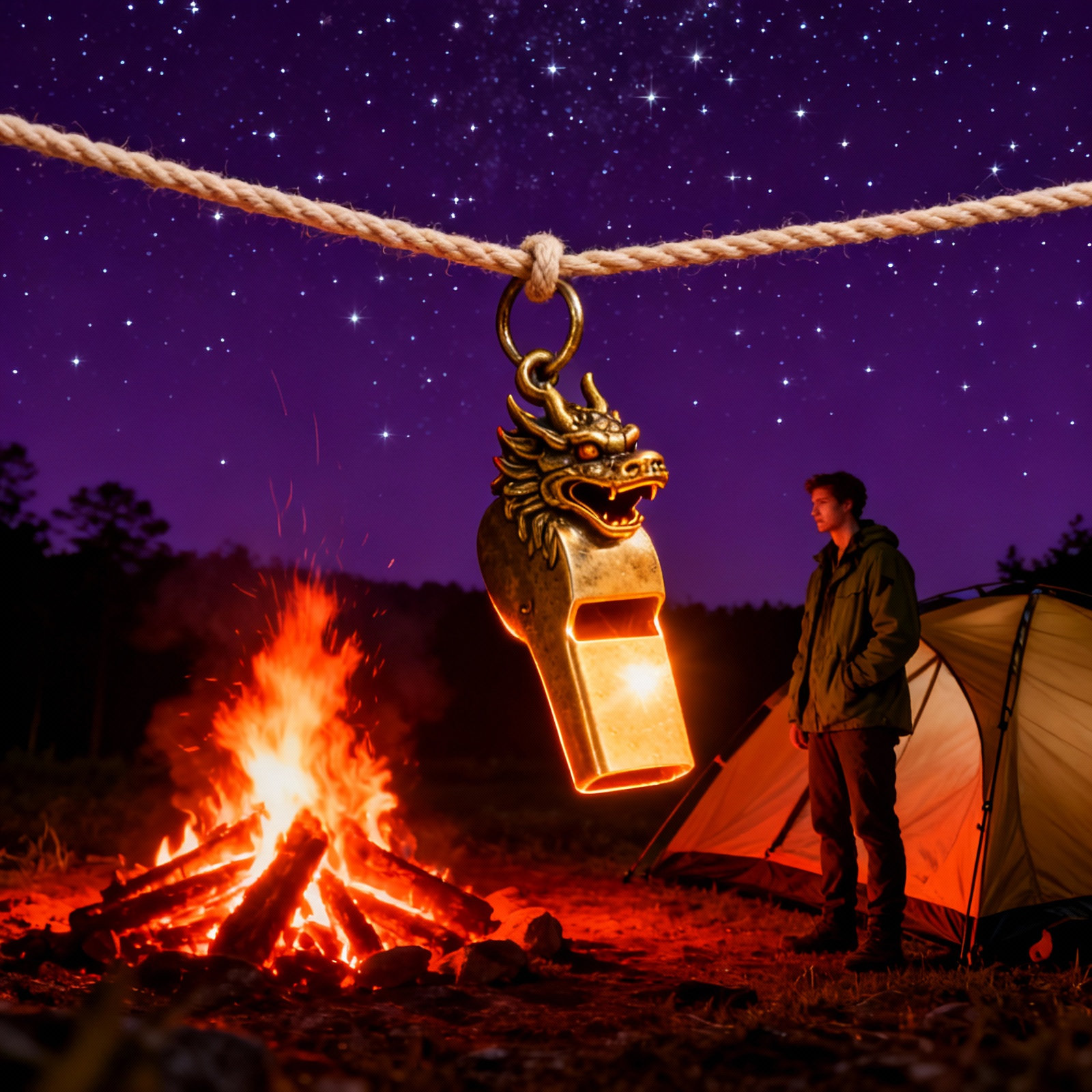 พวงกุญแจนกหวีดฉุกเฉินลายมังกรท - Emergency Whistle Loud บทวิจารณ์และราคา
