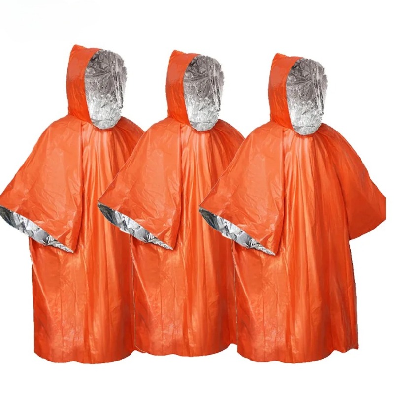 1-5 ชิ้น เสื้อกันฝนอเนกประสงค์ - Emergency Poncho Rain บทวิจารณ์และราคา